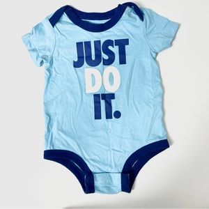 Nike blue baby onesie